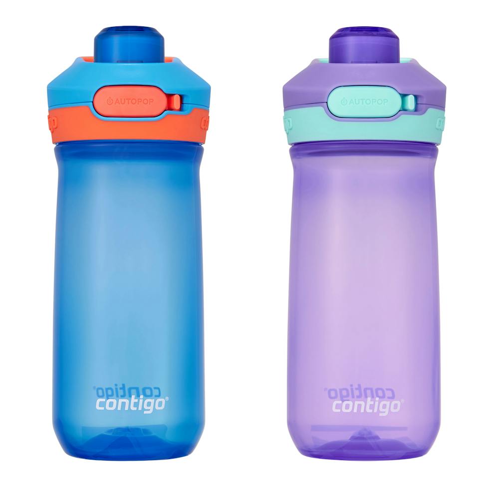 Contigo® Kids’ Jessie Water Bottle with Pop-Open Leak-Proof Chug Lid, 14oz (GK8R)