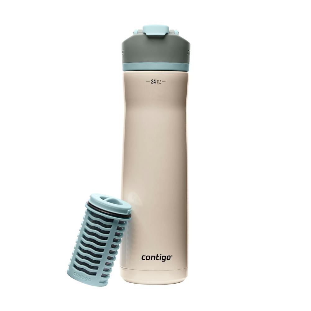 Contigo® Clybourn Chill Freeflow Filtration Stainless Steel Water Bottle with AUTOSEAL® Lid, 24oz (BB3I)