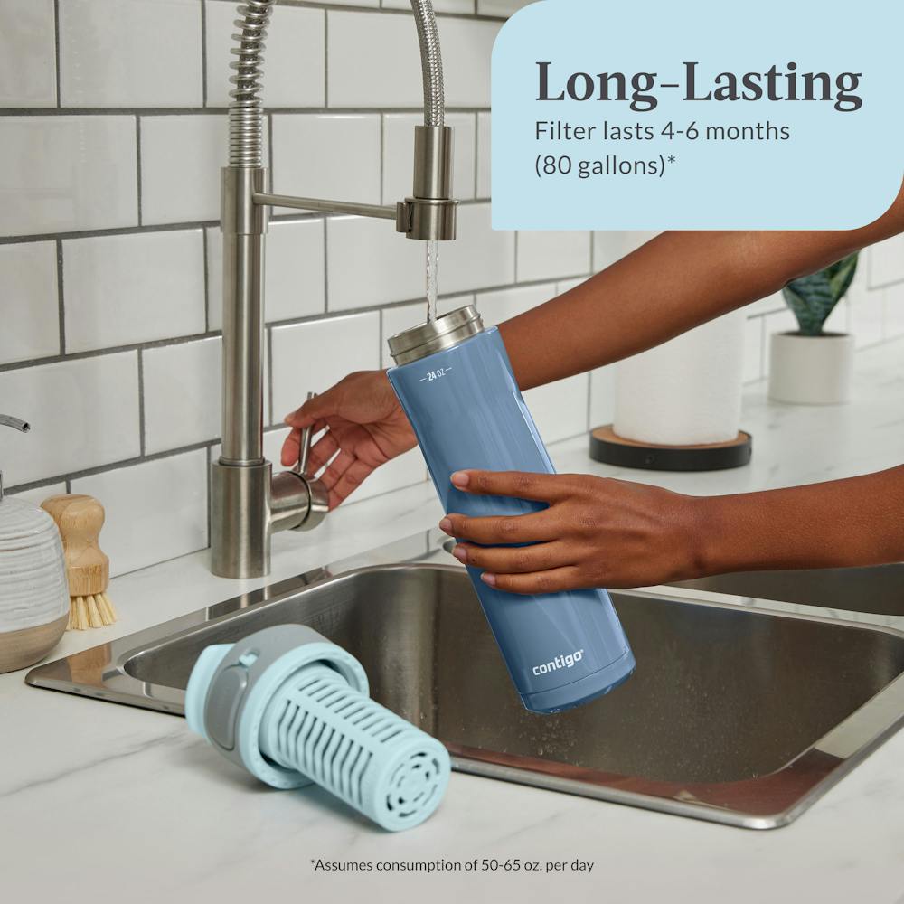 Contigo® Replacement Filter for Clybourn FreeFlow Filter Water Bottle with AUTOSEAL® Lid (3052)