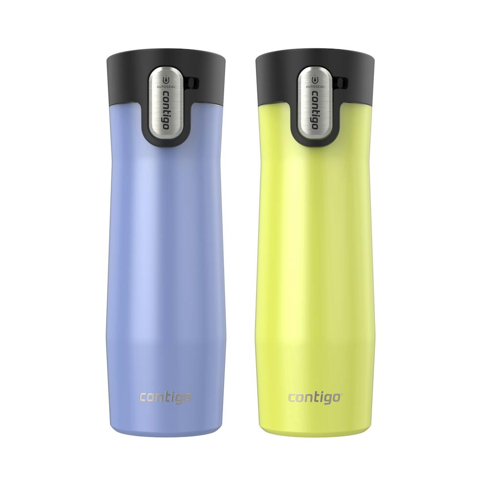 Contigo® AUTOSEAL® West Loop Vacuum-Insulated Stainless Steel Travel Mug with Easy-Clean Lid, 20 oz, 2-Pack (9LZZ)