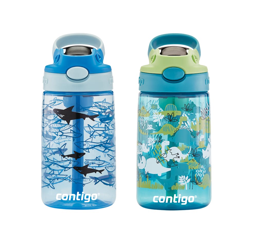 Contigo® Kids Straw Water Bottle with AUTOSPOUT® Lid, 14oz., 2 Pack (40SS)