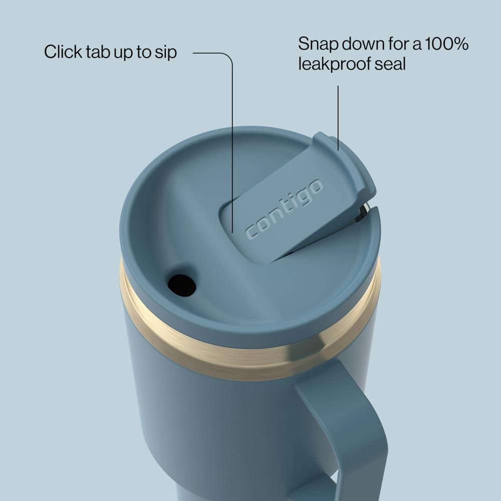 30 oz SnapSeal™ Tumbler (w/ Straw & Handle) (UR48)