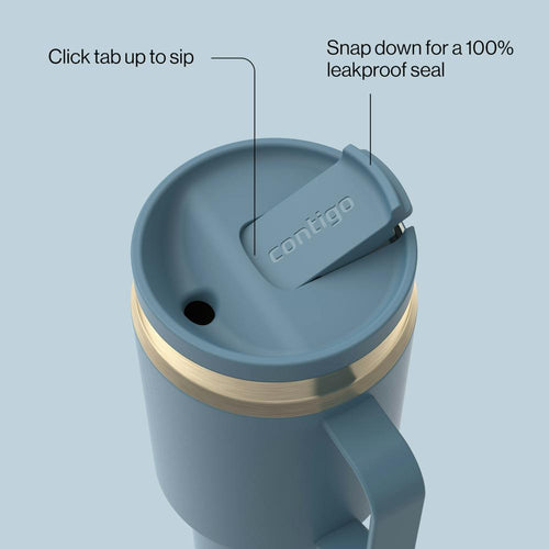30 oz SnapSeal™ Tumbler (w/ Straw & Handle) (UR48)