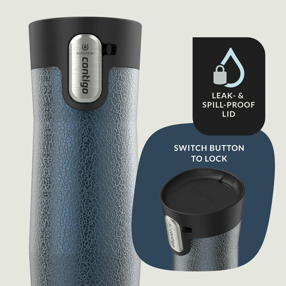 Contigo® AUTOSEAL® West Loop Vacuum-Insulated Stainless Steel Travel Mug with Easy-Clean Lid, 16 oz (VW9L)