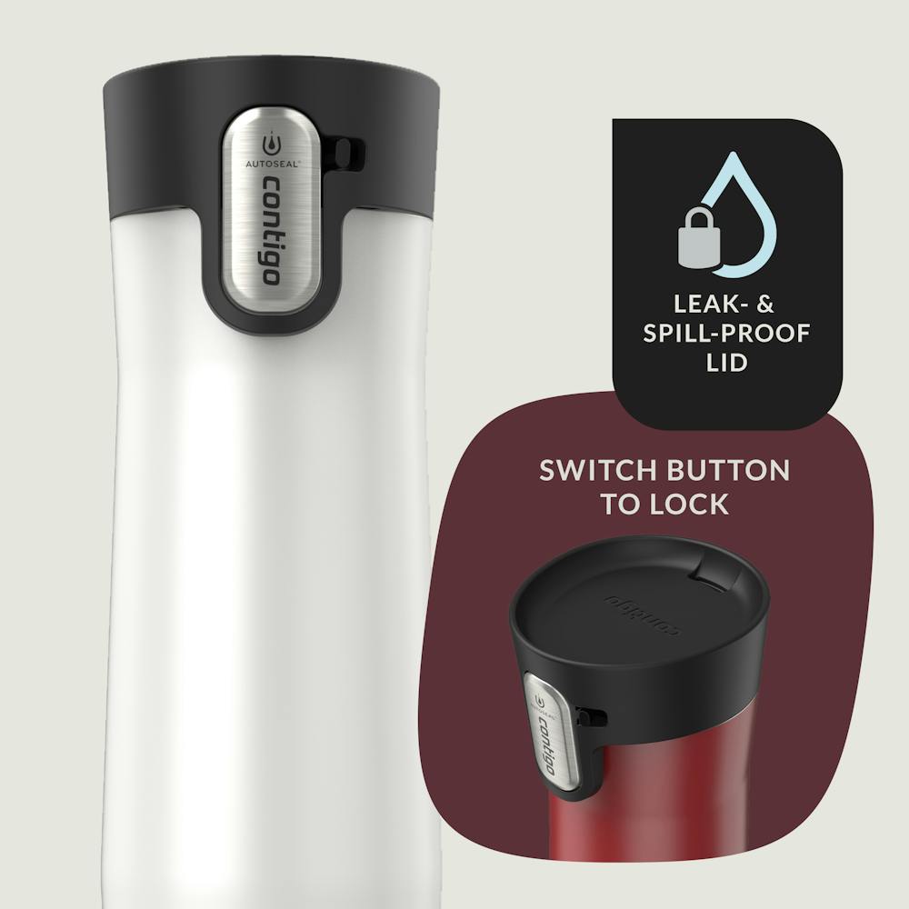 Contigo® AUTOSEAL® West Loop Vacuum-Insulated Stainless Steel Travel Mug with Easy-Clean Lid, 20 oz, 2-Pack (9LZZ)
