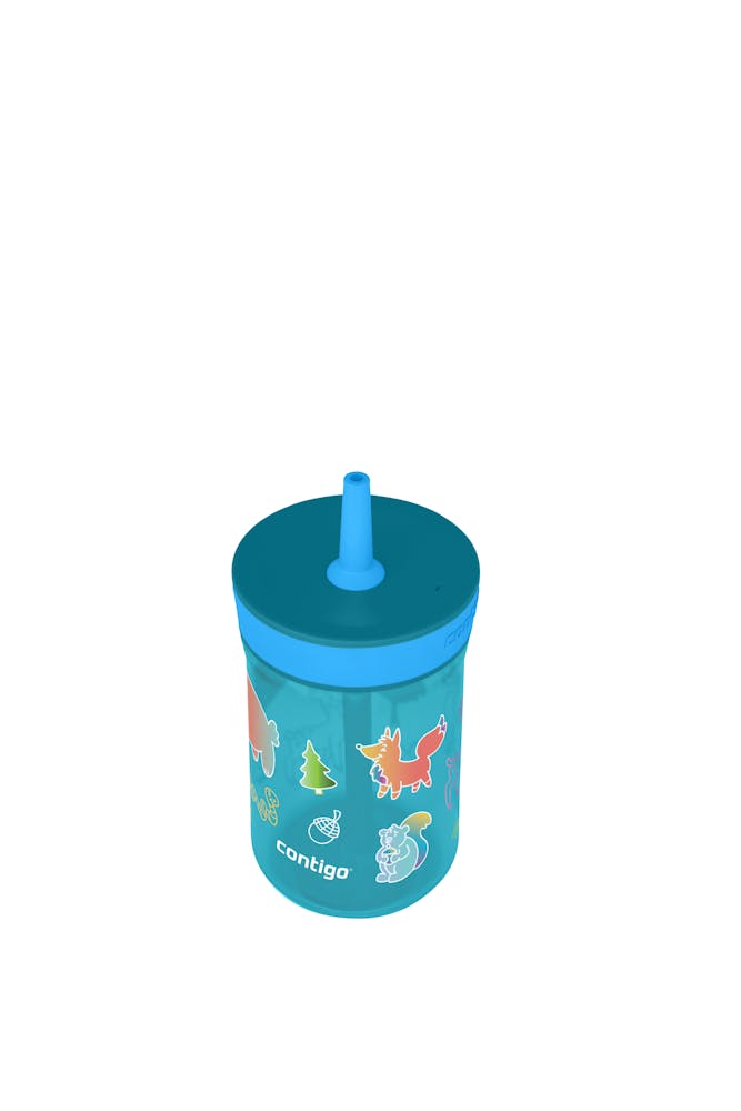 Contigo® Kids’ Leighton Straw Tumbler with Spill-Proof Leak-Proof Lid, 14oz (LCG0)