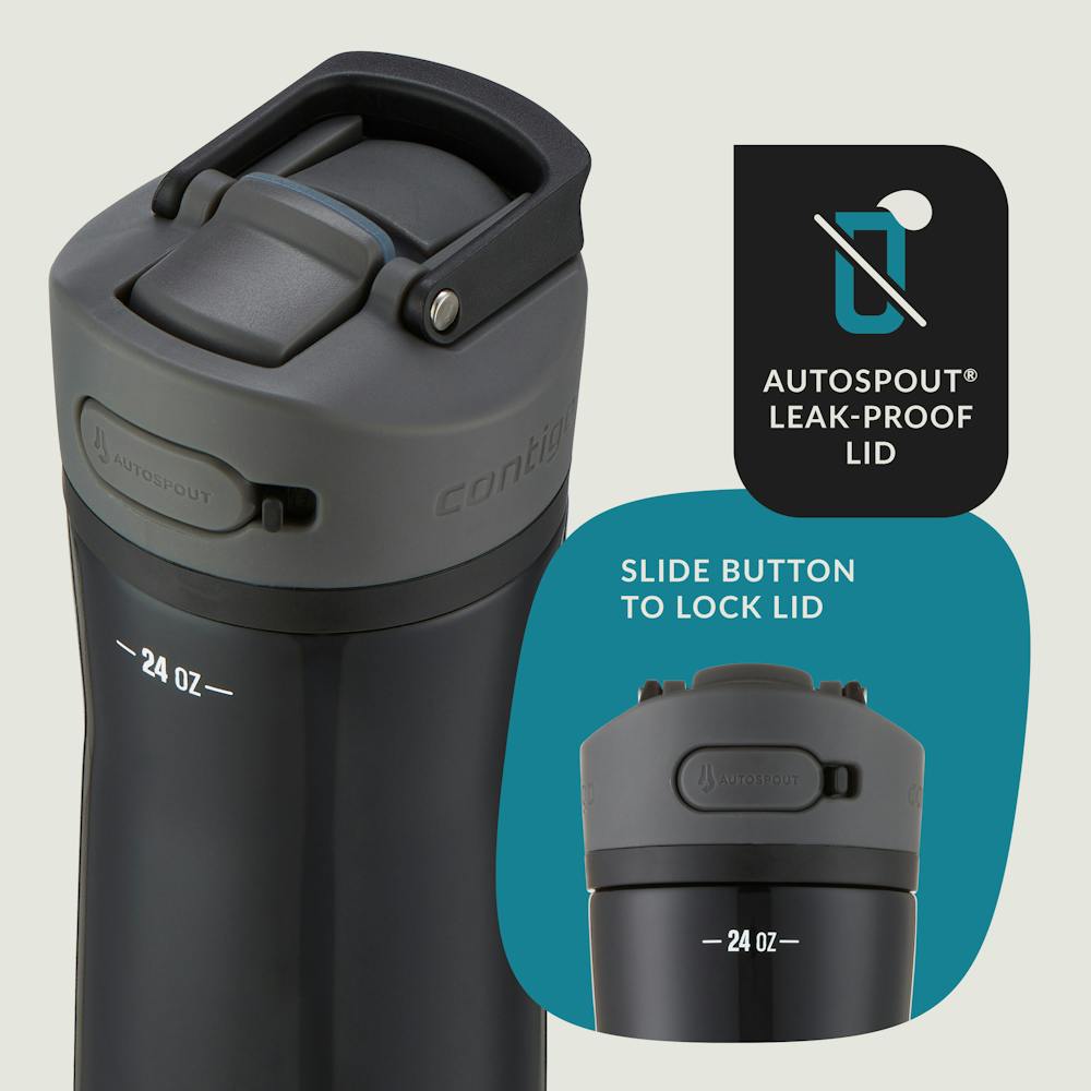 Contigo® Ashland Chill 2.0 Stainless Steel Water Bottle with AUTOSPOUT® Lid, 24oz (X371)