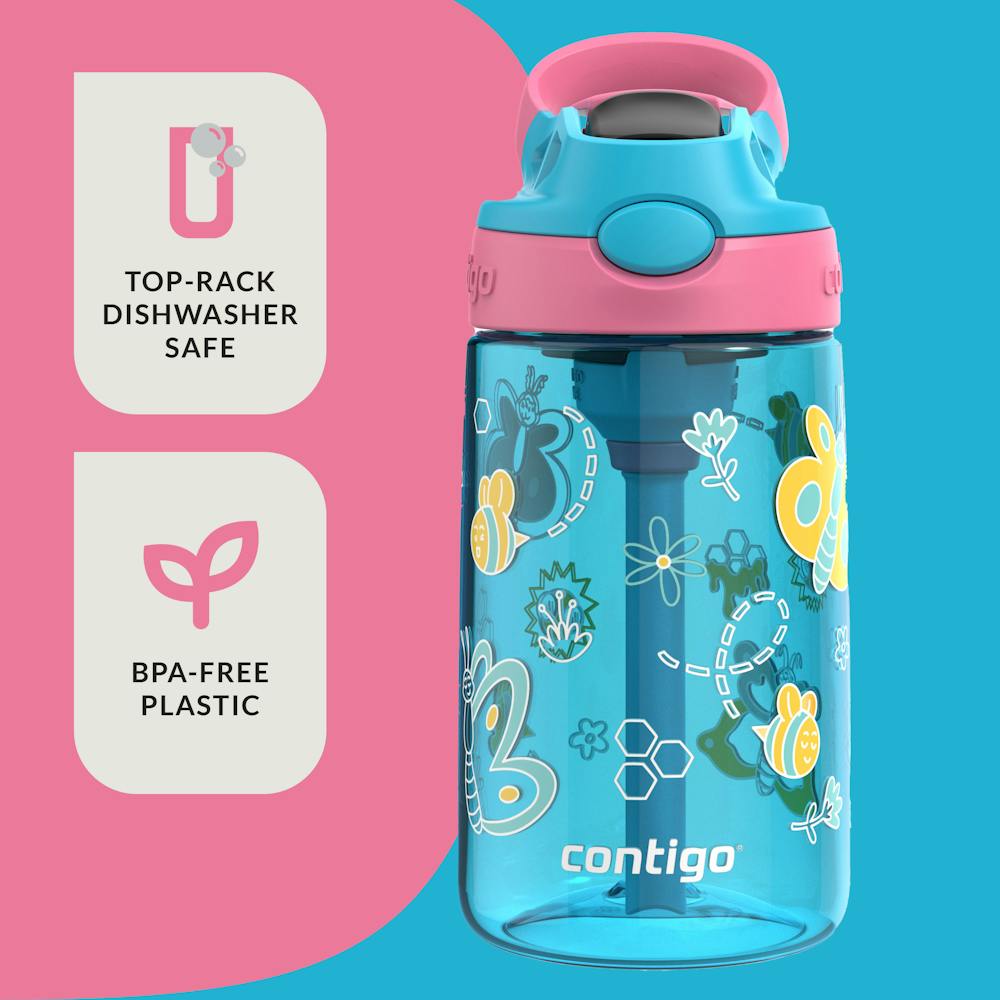 Contigo® Kids Water Bottle with Redesigned AUTOSPOUT® Straw, 14 oz (83GK)