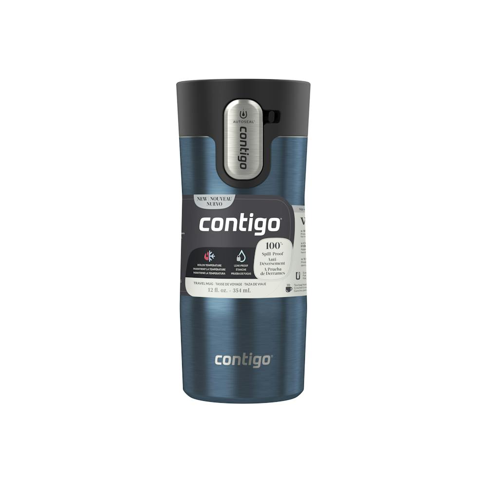 Contigo® AUTOSEAL® West Loop Vacuum-Insulated Stainless Steel Travel Mug with Easy-Clean Lid, 12 oz (6EIG)