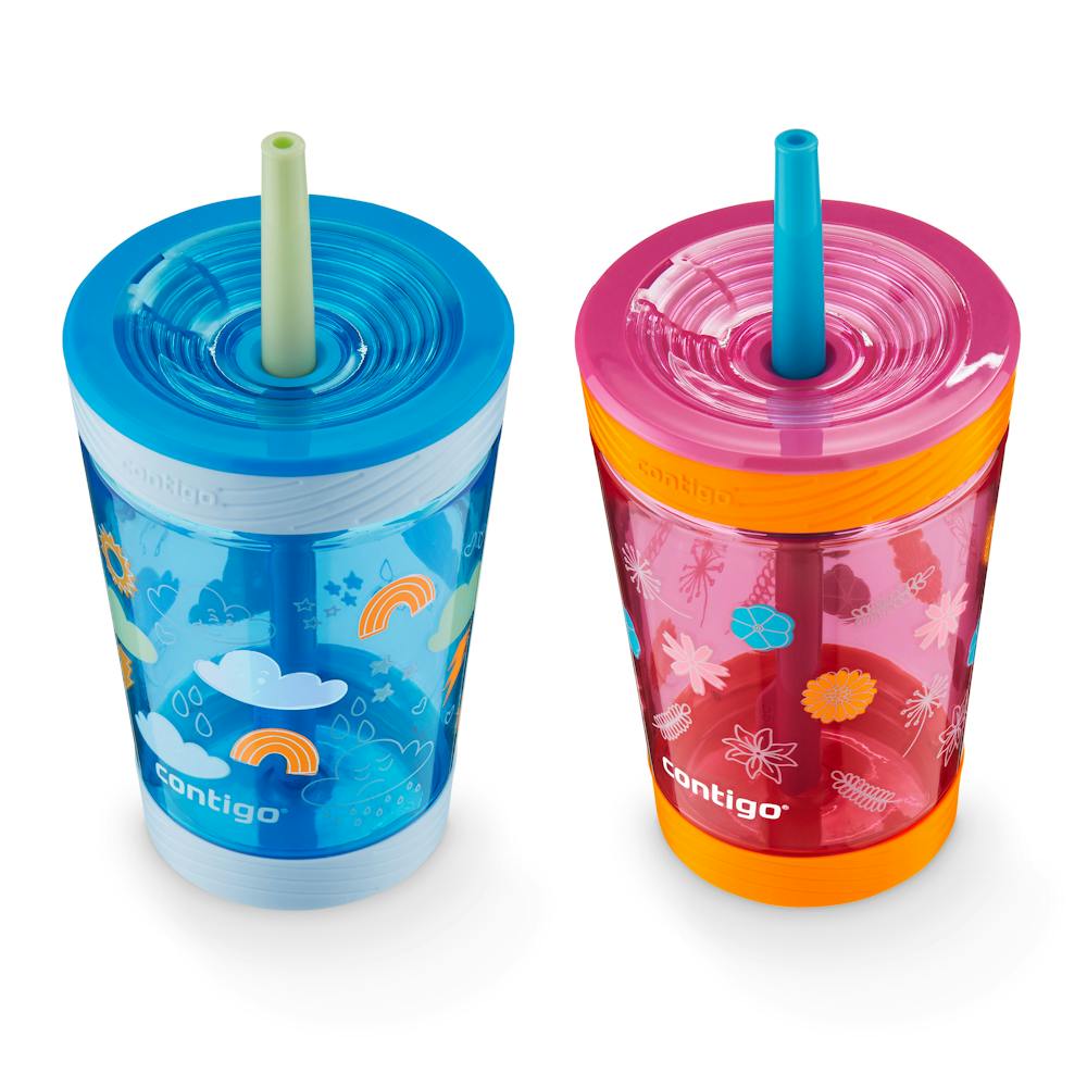 Contigo® Kids Spill-Proof Tumbler with Straw, 14oz., 2 Pack (QLKB)
