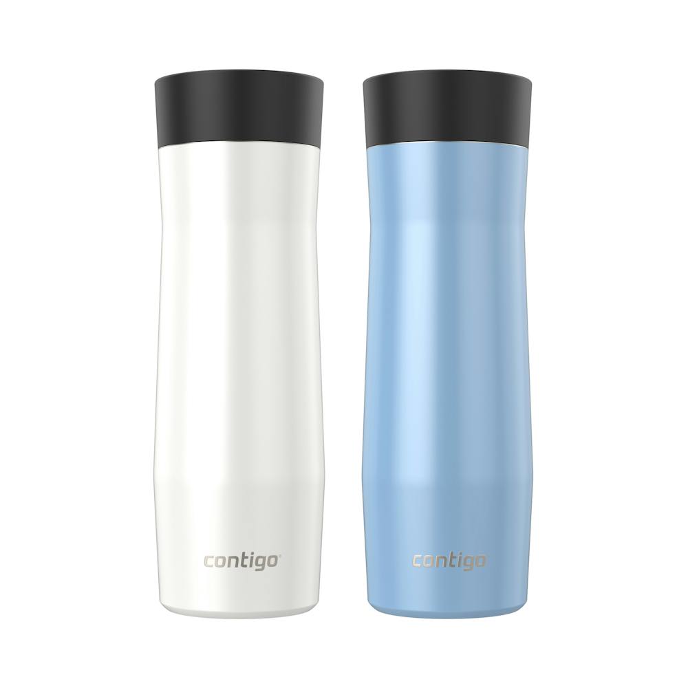 Contigo® AUTOSEAL® West Loop Vacuum-Insulated Stainless Steel Travel Mug with Easy-Clean Lid, 20 oz, 2-Pack (9LZZ)