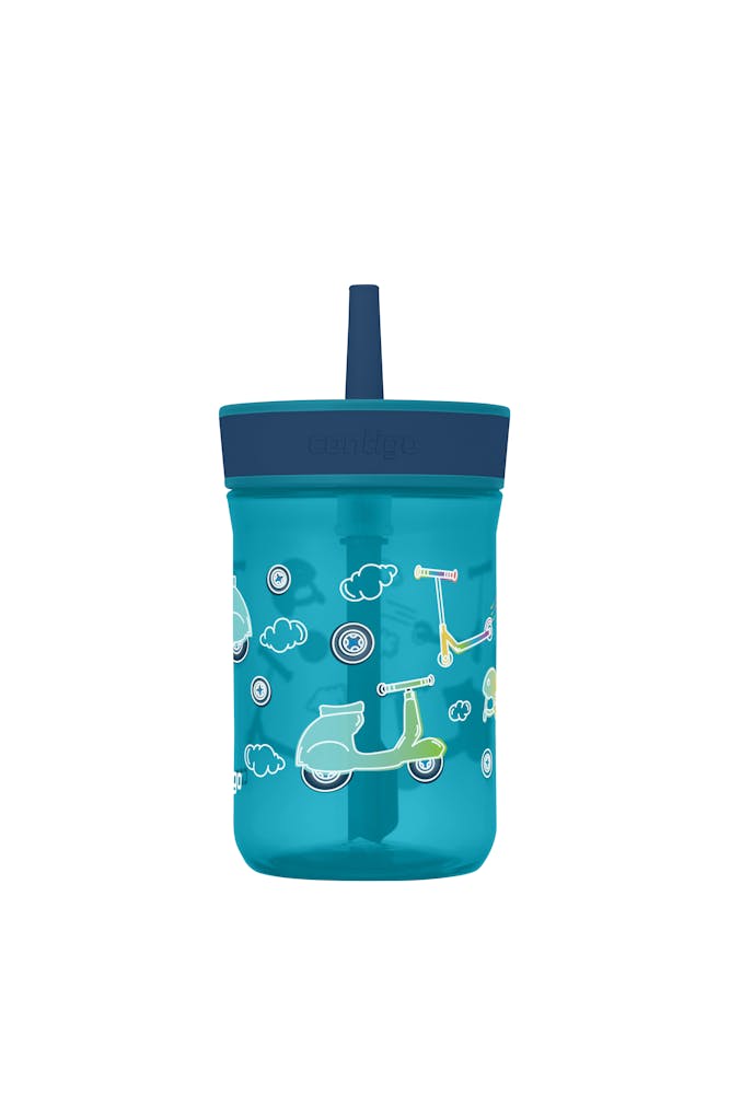 Contigo® Kids’ Leighton Straw Tumbler with Spill-Proof Leak-Proof Lid, 14oz (LCG0)