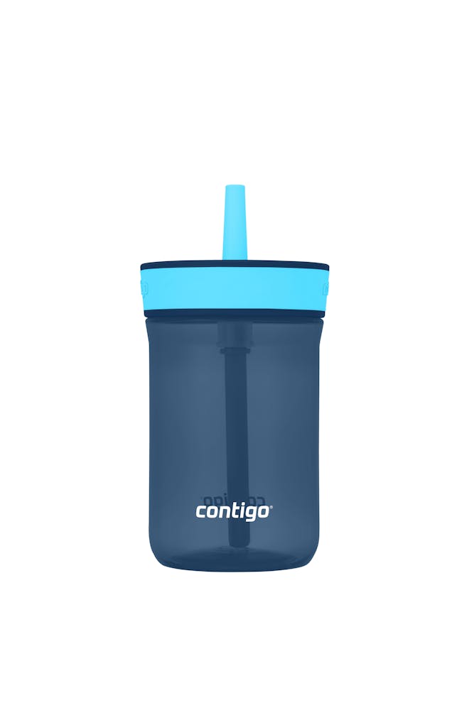 Contigo® Kids’ Leighton Straw Tumbler with Spill-Proof Leak-Proof Lid, 14oz (LCG0)