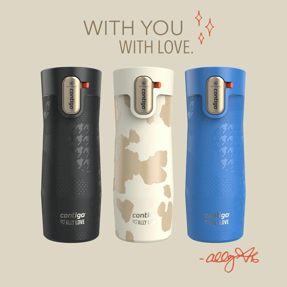 Contigo® x Ally Love West Loop 3.0 Stainless Steel Travel Mug with AUTOSEAL® Easy-Clean Lid, 16oz (88D5)