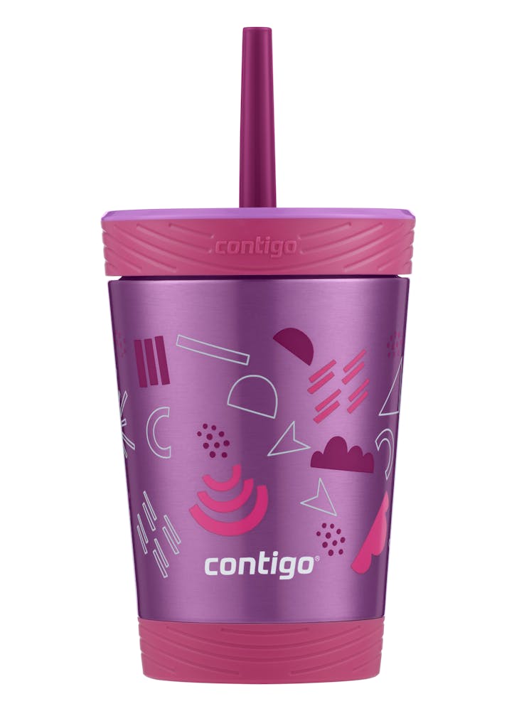 Kids Spill-Proof Stainless Steel Tumbler with Straw and THERMALOCK®, 12 oz (HXMA)