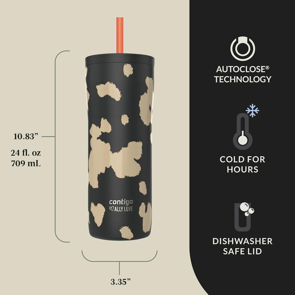 Contigo® x Ally Love Streeterville 2.0 Stainless Steel Tumbler with Straw, 24oz (D3N4)