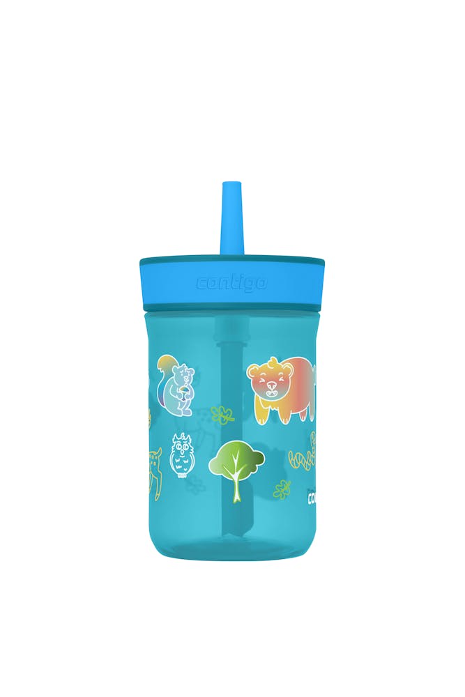 Contigo® Kids’ Leighton Straw Tumbler with Spill-Proof Leak-Proof Lid, 14oz (LCG0)