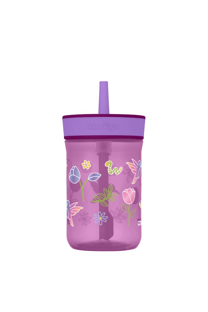 Contigo® Kids’ Leighton Straw Tumbler with Spill-Proof Leak-Proof Lid, 14oz (LCG0)