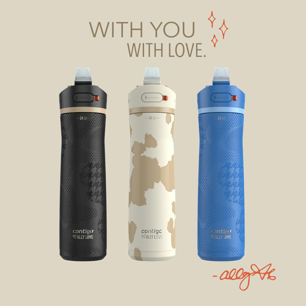 Contigo® x Ally Love Ashland Chill 2.0 Stainless Steel Water Bottle with AUTOSPOUT® Lid, 24oz (VC74)