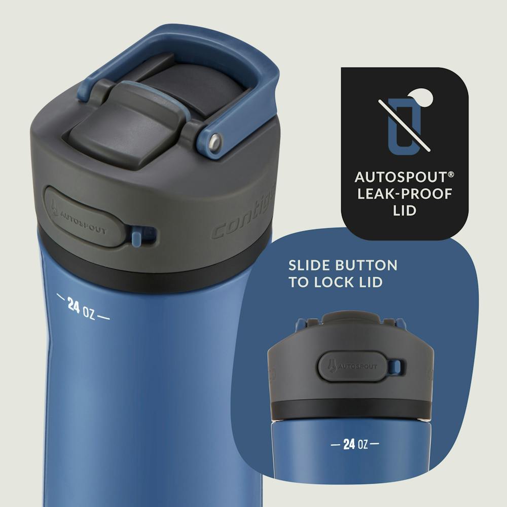 Contigo® Ashland Chill 2.0 Stainless Steel Water Bottle with AUTOSPOUT® Lid, 24oz (X371)
