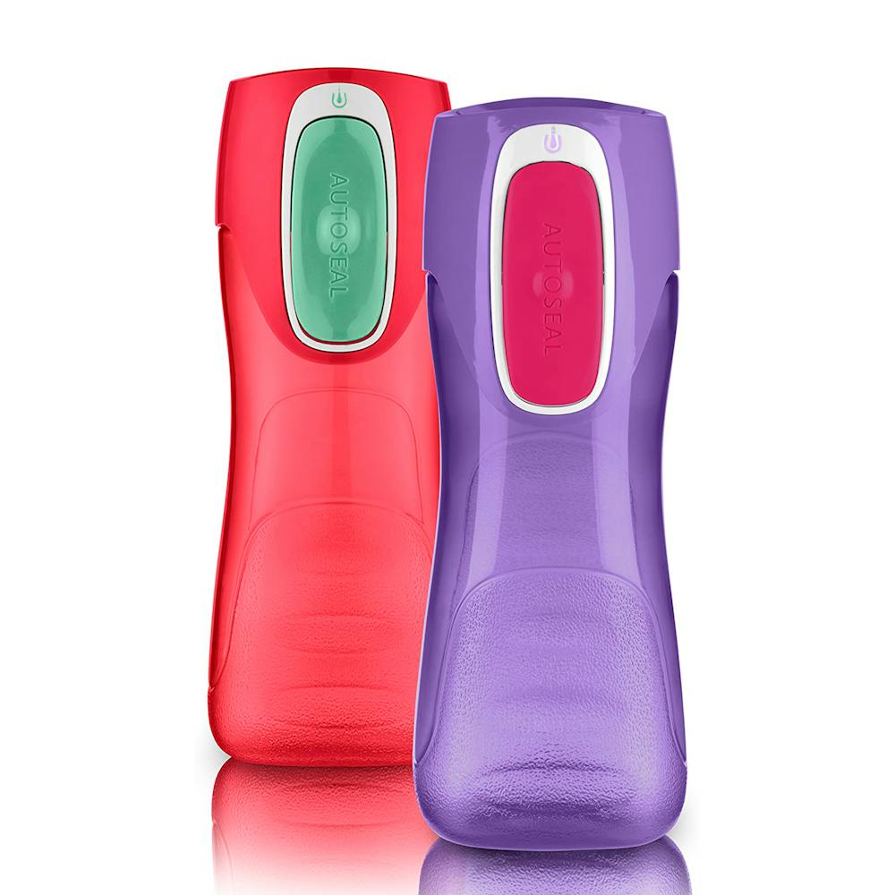 Contigo® Trekker Kids Water Bottle with AUTOSEAL® Lid, 14oz, 2-Pack (ZJT5)