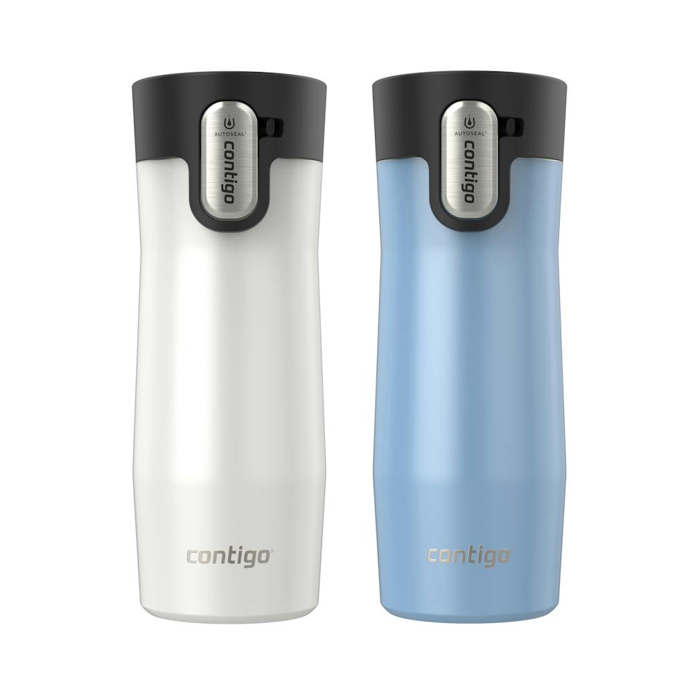 Contigo® AUTOSEAL® West Loop Vacuum-Insulated Stainless Steel Travel Mug with Easy-Clean Lid, 16 oz, 2-Pack (13TT)