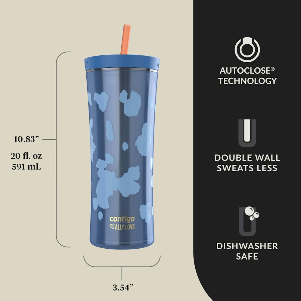 Contigo® x Ally Love Streeterville AUTOCLOSE® Shake & Go® Tumbler, 20oz (BUM6)