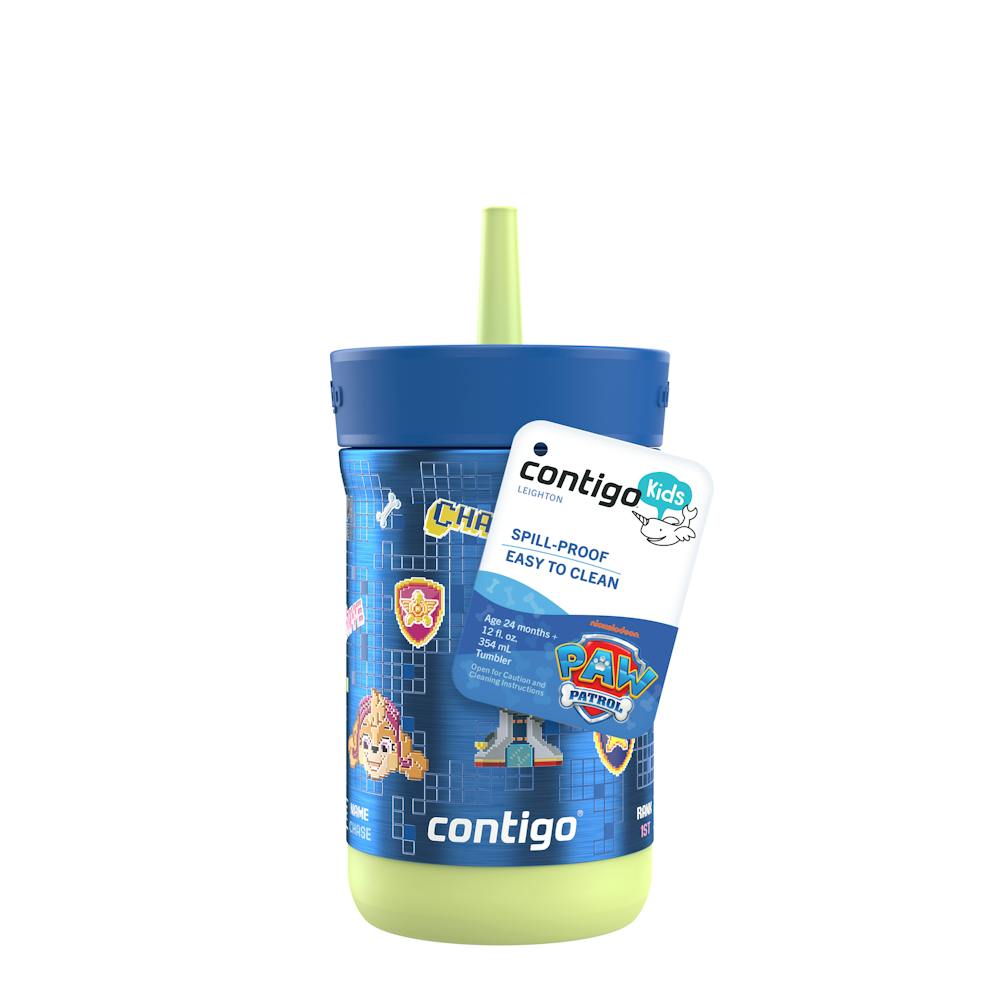 Contigo® Kids Leighton Spill-Proof Stainless Steel Tumbler with Straw, 12oz (B8DX)