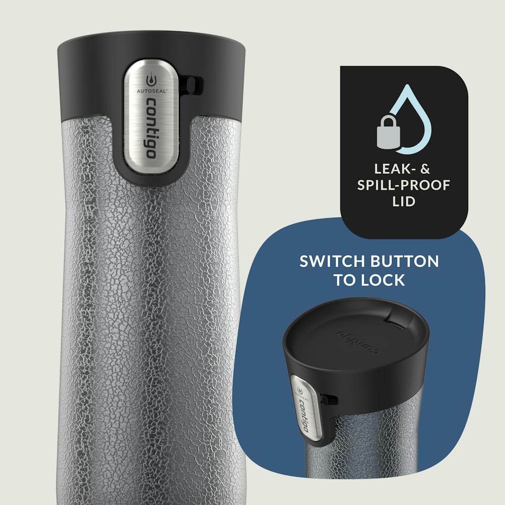 Contigo® AUTOSEAL® West Loop Vacuum-Insulated Stainless Steel Travel Mug with Easy-Clean Lid, 20 oz, 2-Pack (9LZZ)