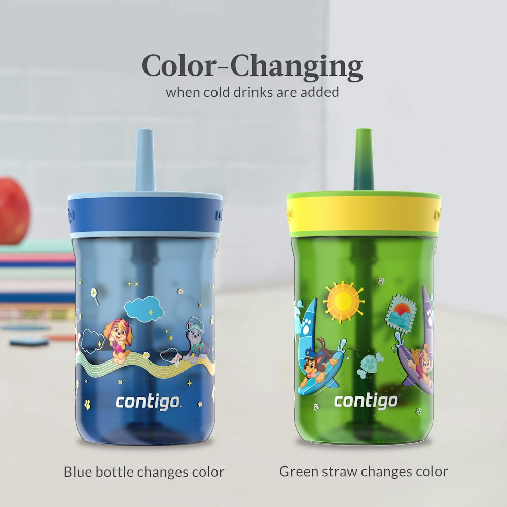 Contigo® Kids’ Leighton Straw Tumbler with Spill-Proof Leak-Proof Lid, 14oz (LCG0)