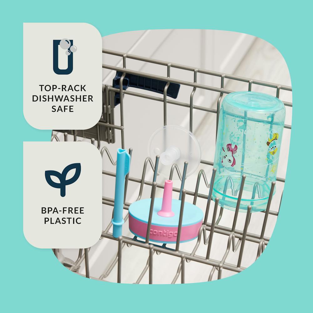 Contigo® Kids’ Leighton Straw Tumbler with Spill-Proof Leak-Proof Lid, 14oz (LCG0)