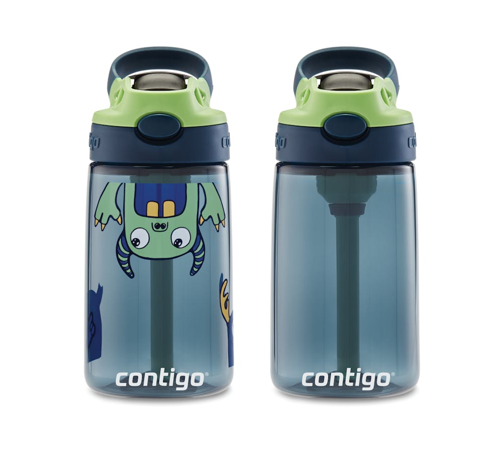 Contigo® Kids Straw Water Bottle with AUTOSPOUT® Lid, 14oz., 2 Pack (40SS)