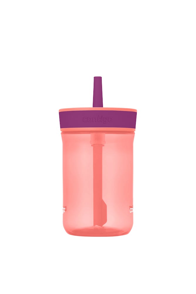 Contigo® Kids’ Leighton Straw Tumbler with Spill-Proof Leak-Proof Lid, 14oz (LCG0)