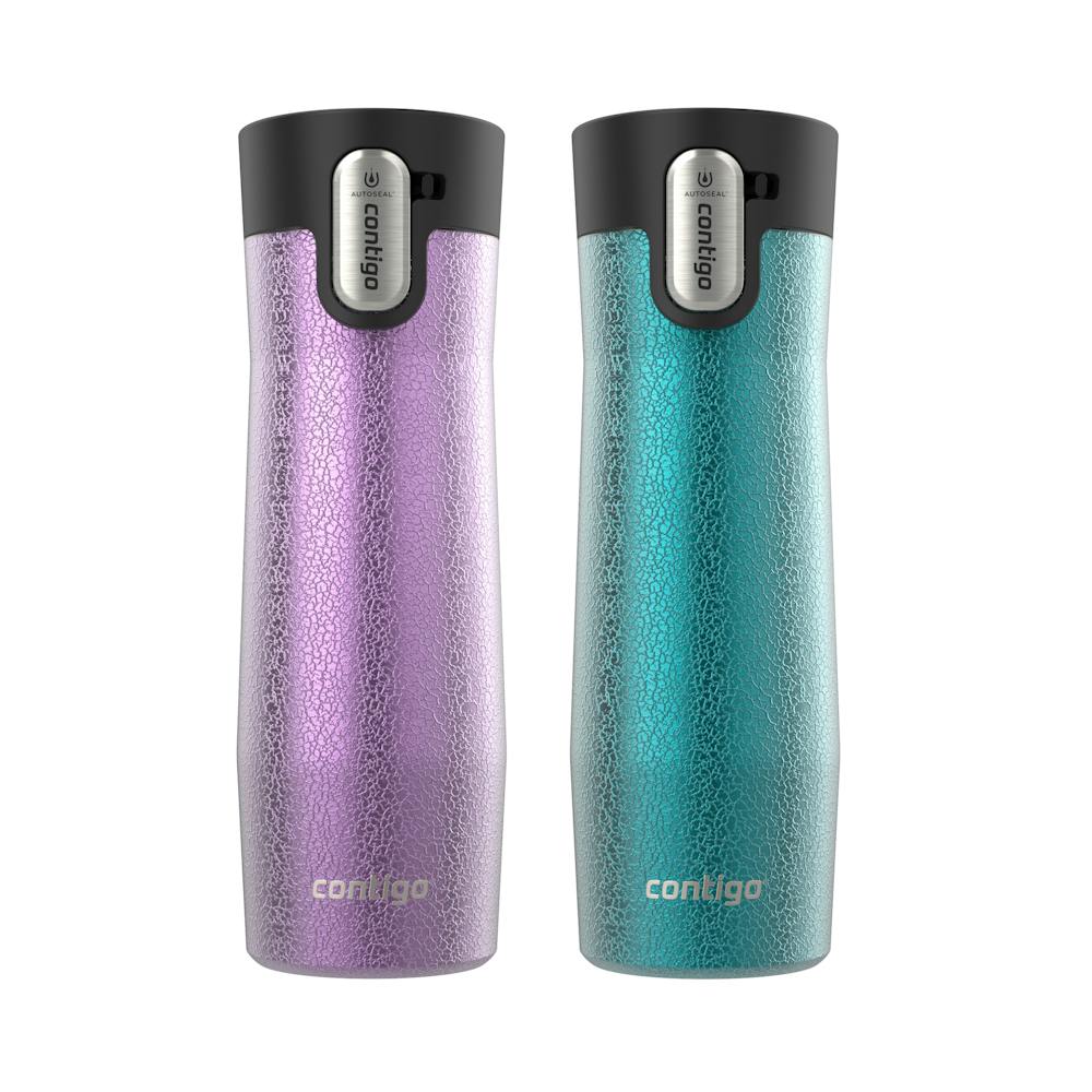 Contigo® AUTOSEAL® West Loop Vacuum-Insulated Stainless Steel Travel Mug with Easy-Clean Lid, 20 oz, 2-Pack (9LZZ)