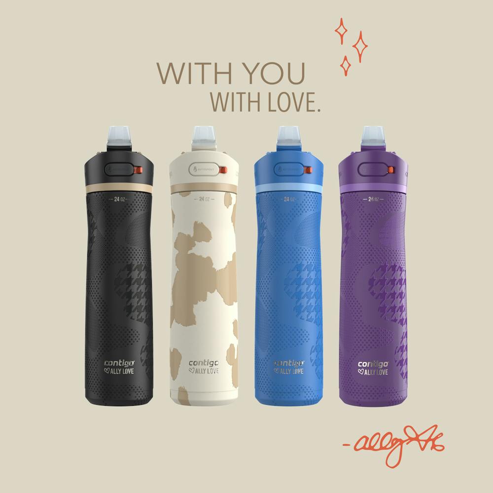 Contigo® x Ally Love Ashland Chill 2.0 Stainless Steel Water Bottle with AUTOSPOUT® Lid, 24oz (VC74)