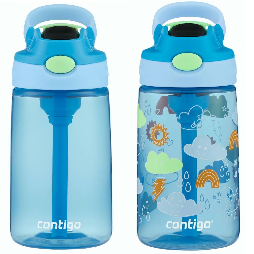 Contigo® Kids Water Bottle with Redesigned AUTOSPOUT® Straw, 14 oz, 2 pack (KNS0)
