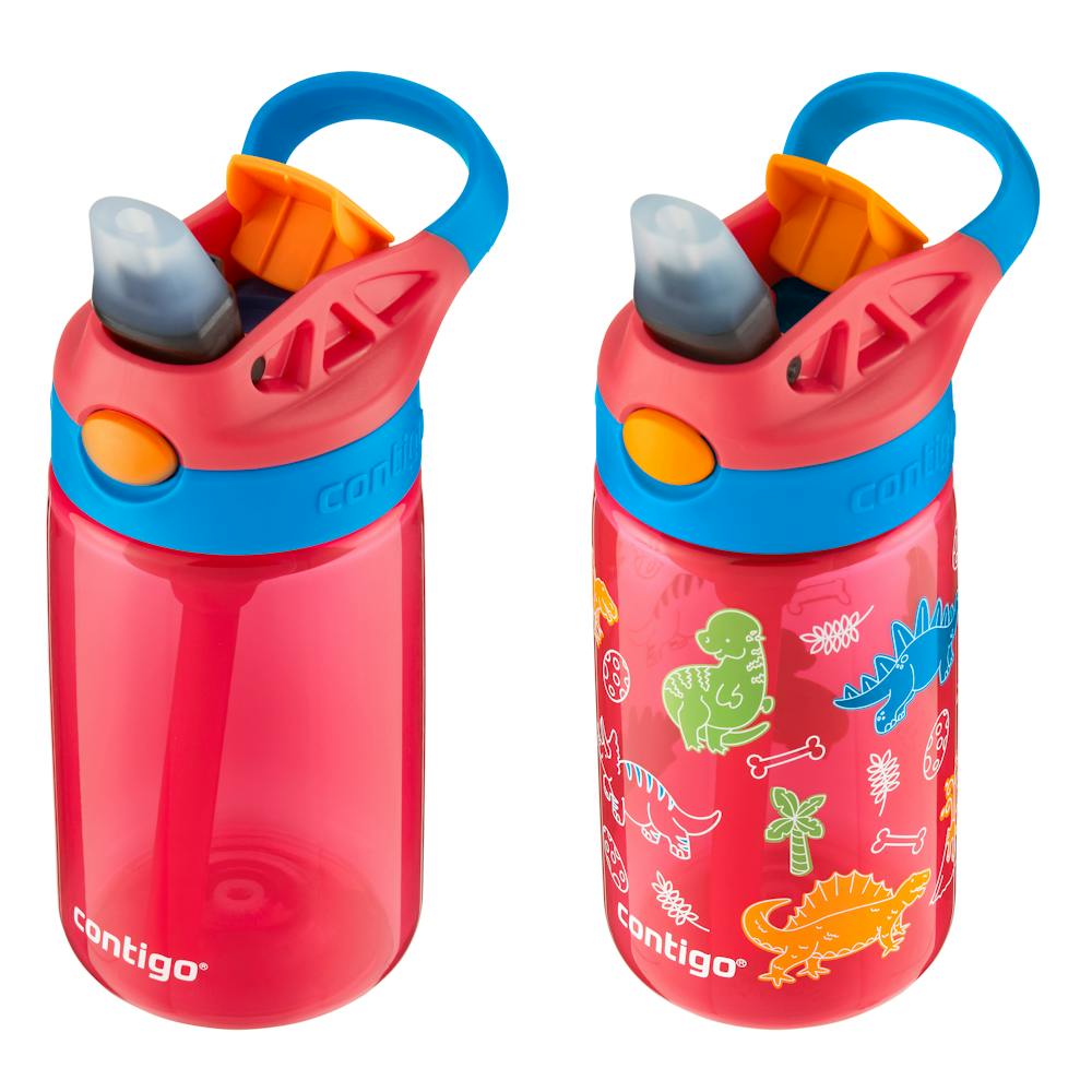 Contigo® Kids Water Bottle with Redesigned AUTOSPOUT® Straw, 14 oz, 2 pack (KNS0)