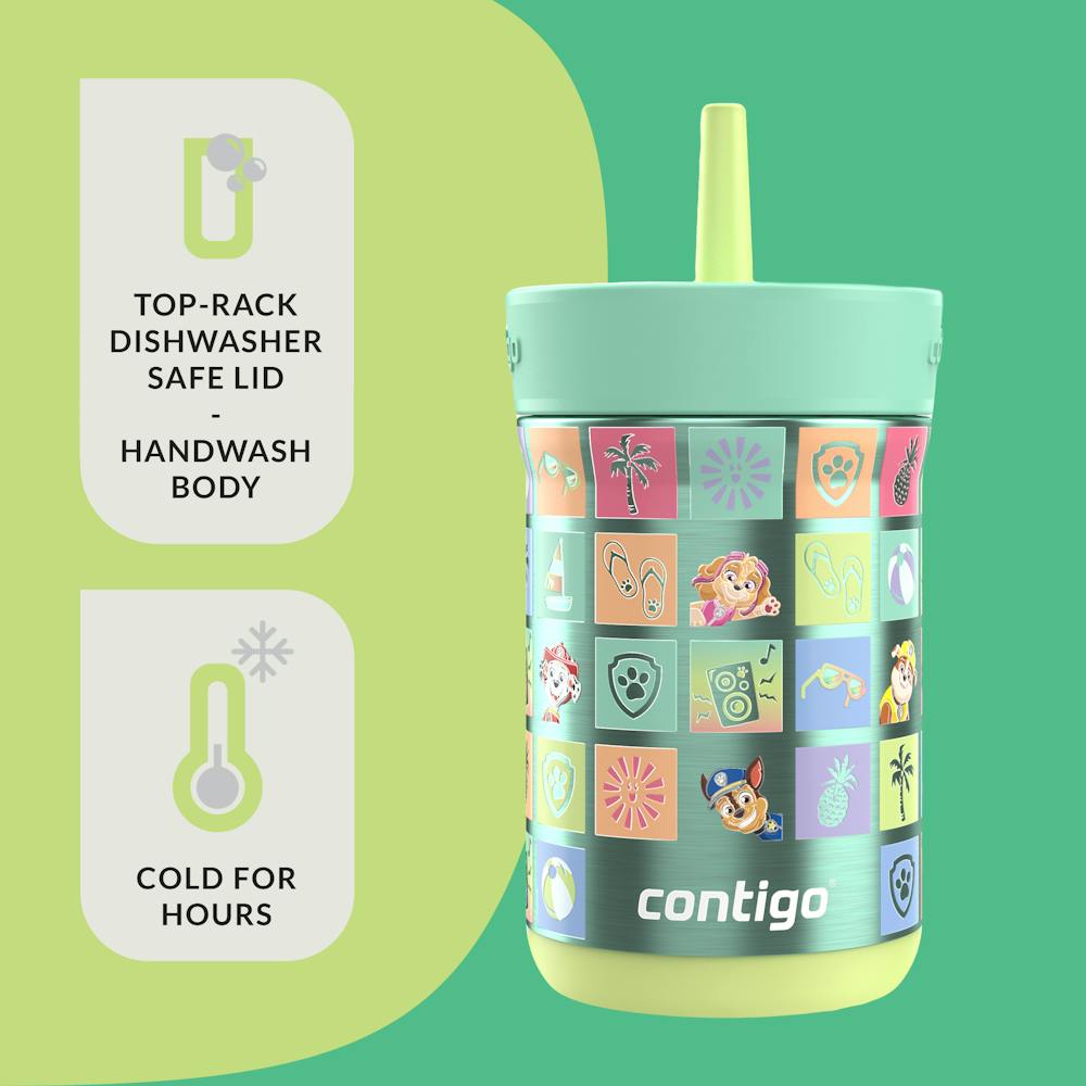 Contigo® Kids Leighton Spill-Proof Stainless Steel Tumbler with Straw, 12oz (B8DX)