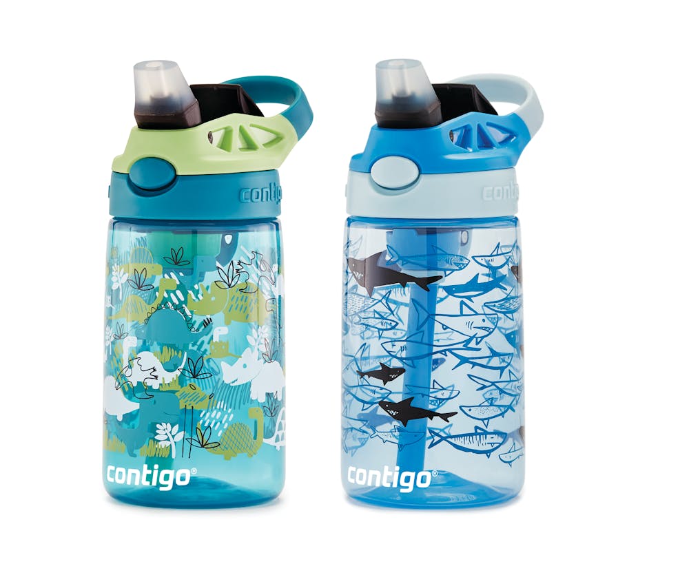 Contigo® Kids Straw Water Bottle with AUTOSPOUT® Lid, 14oz., 2 Pack (40SS)