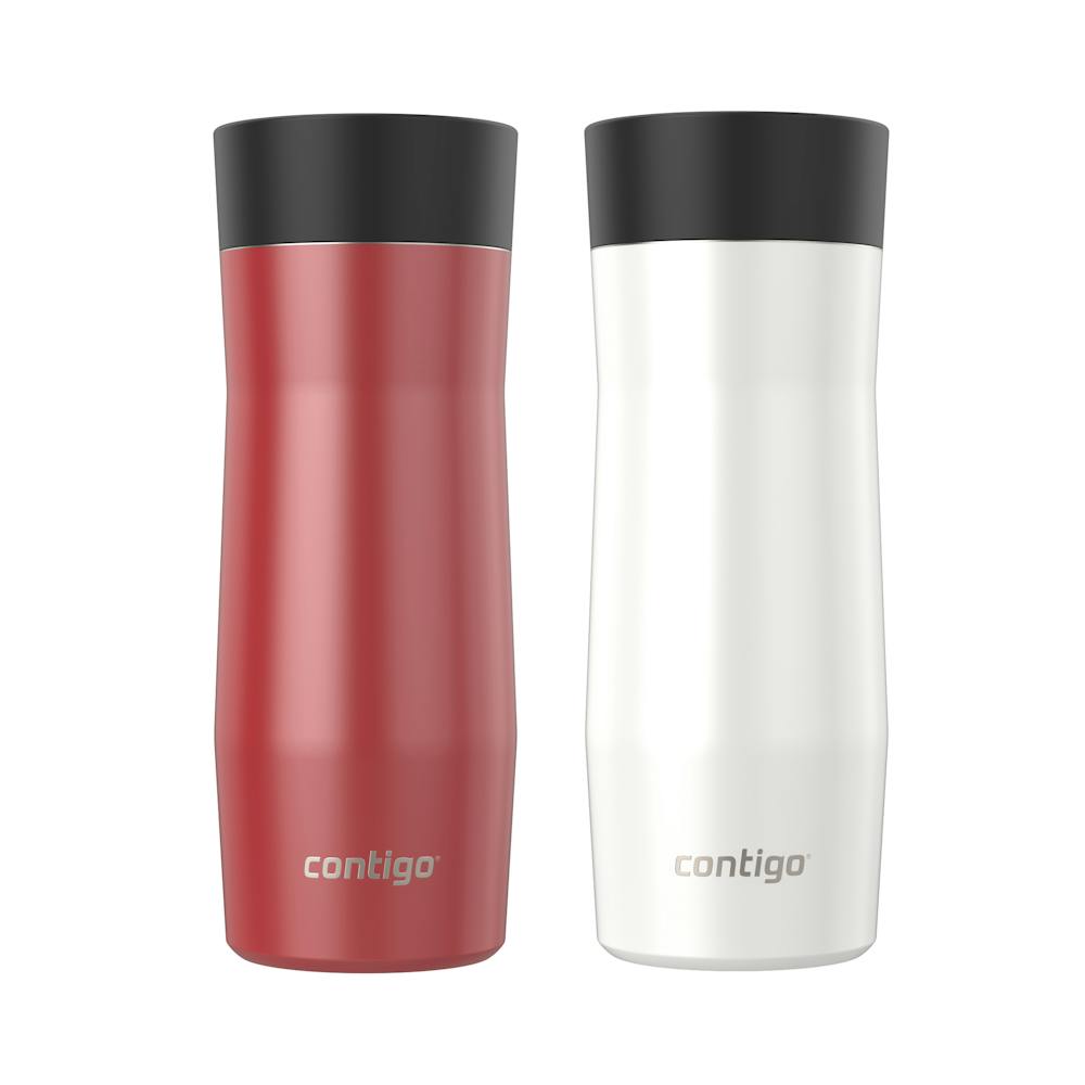 Contigo® AUTOSEAL® West Loop Vacuum-Insulated Stainless Steel Travel Mug with Easy-Clean Lid, 16 oz, 2-Pack (13TT)