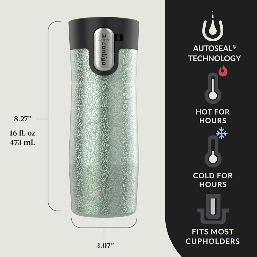Contigo® AUTOSEAL® West Loop Vacuum-Insulated Stainless Steel Travel Mug with Easy-Clean Lid, 16 oz (VW9L)